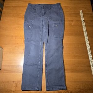 Duluth Trading Co Women's Blue Cargo Pants